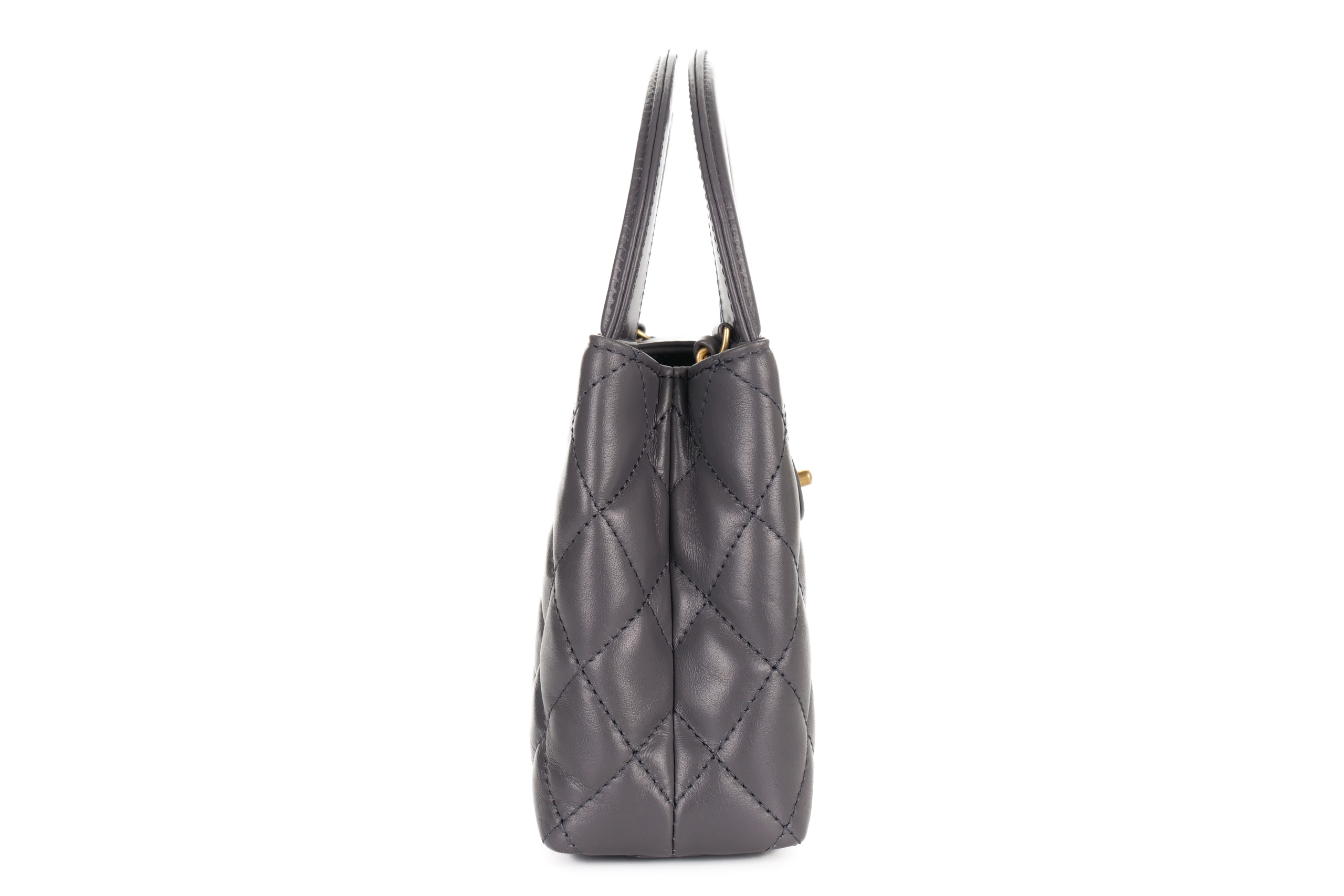 Chanel-Kelly-Tote-Small-Grey-Lambskin-Gold-Hardware-2984-5