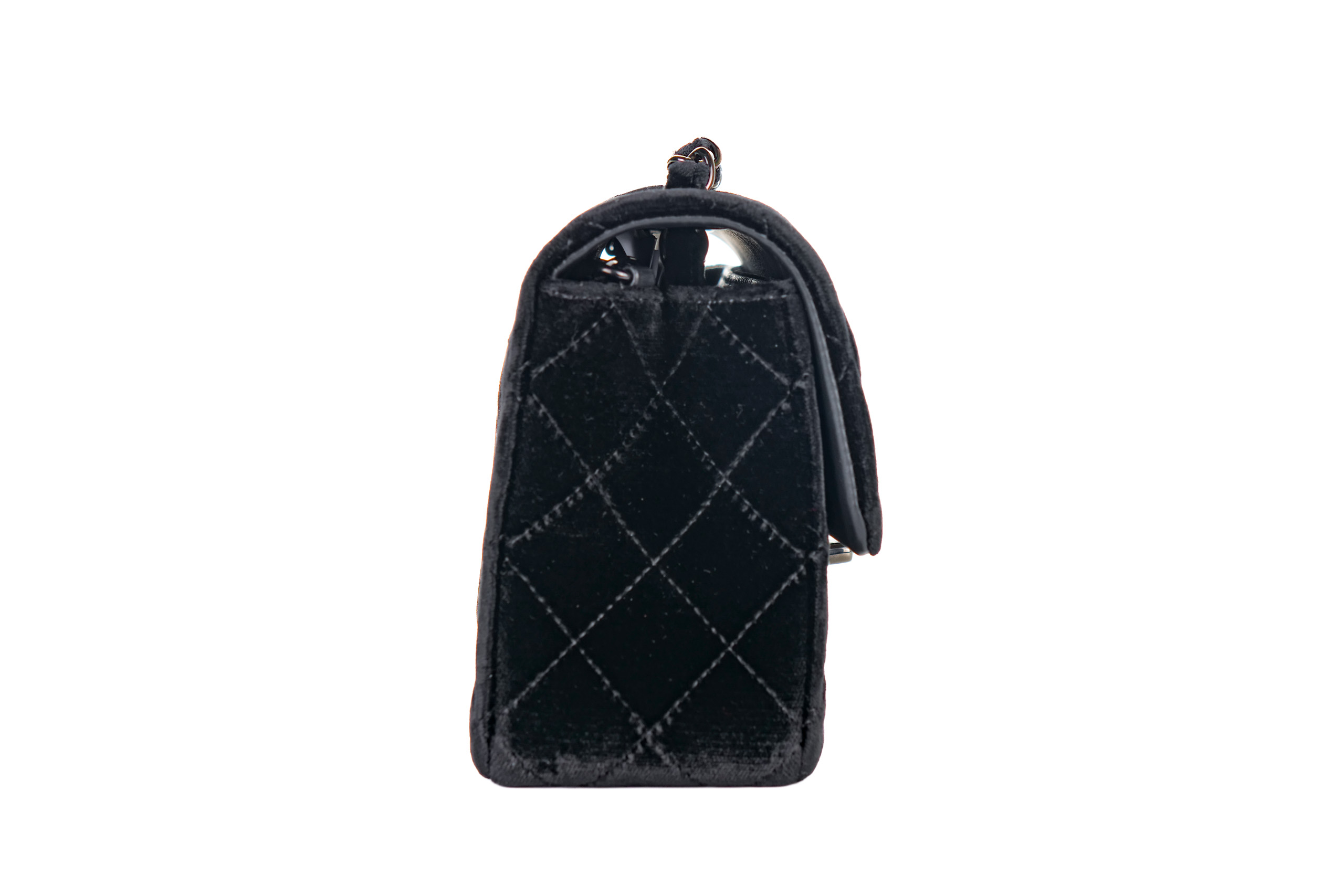 Chanel Velvet So black Mini Rectangular Flap 2014 - Luxury Shopping