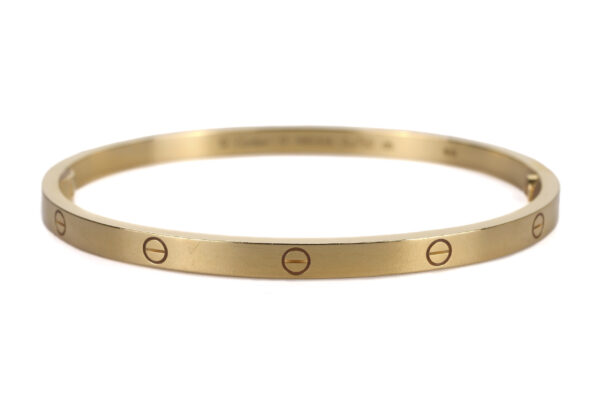 Cartier Slim Yellow Gold Love Bracelet 2021 Pre-Loved Luxury