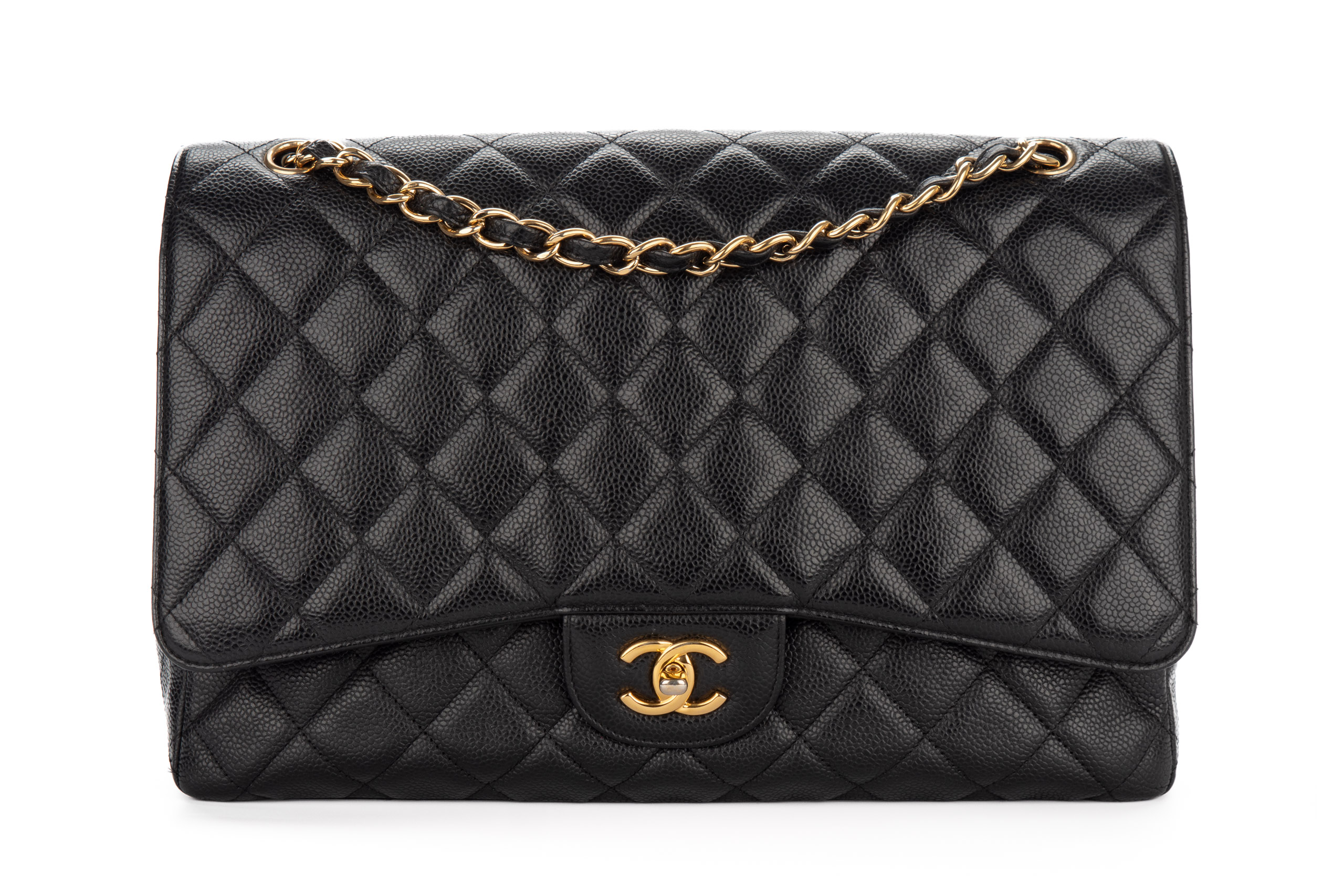 Chanel-Jumbo-Single-Flap-Black-Caviar-Gold-Hardware-3046-1