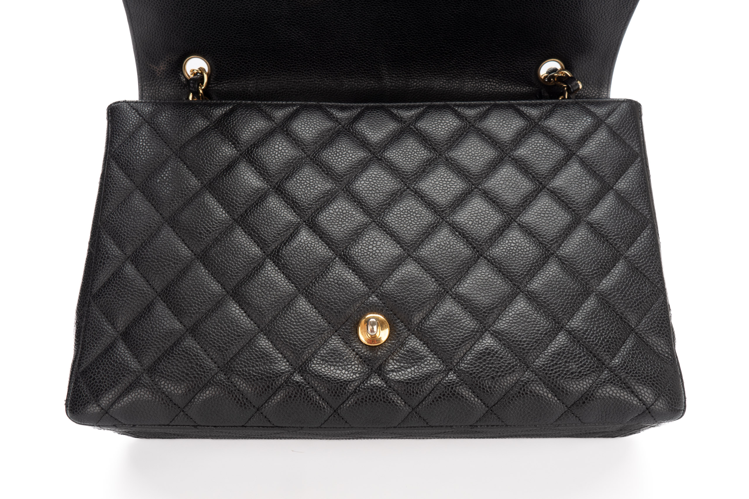 Chanel-Jumbo-Single-Flap-Black-Caviar-Gold-Hardware-3046-10