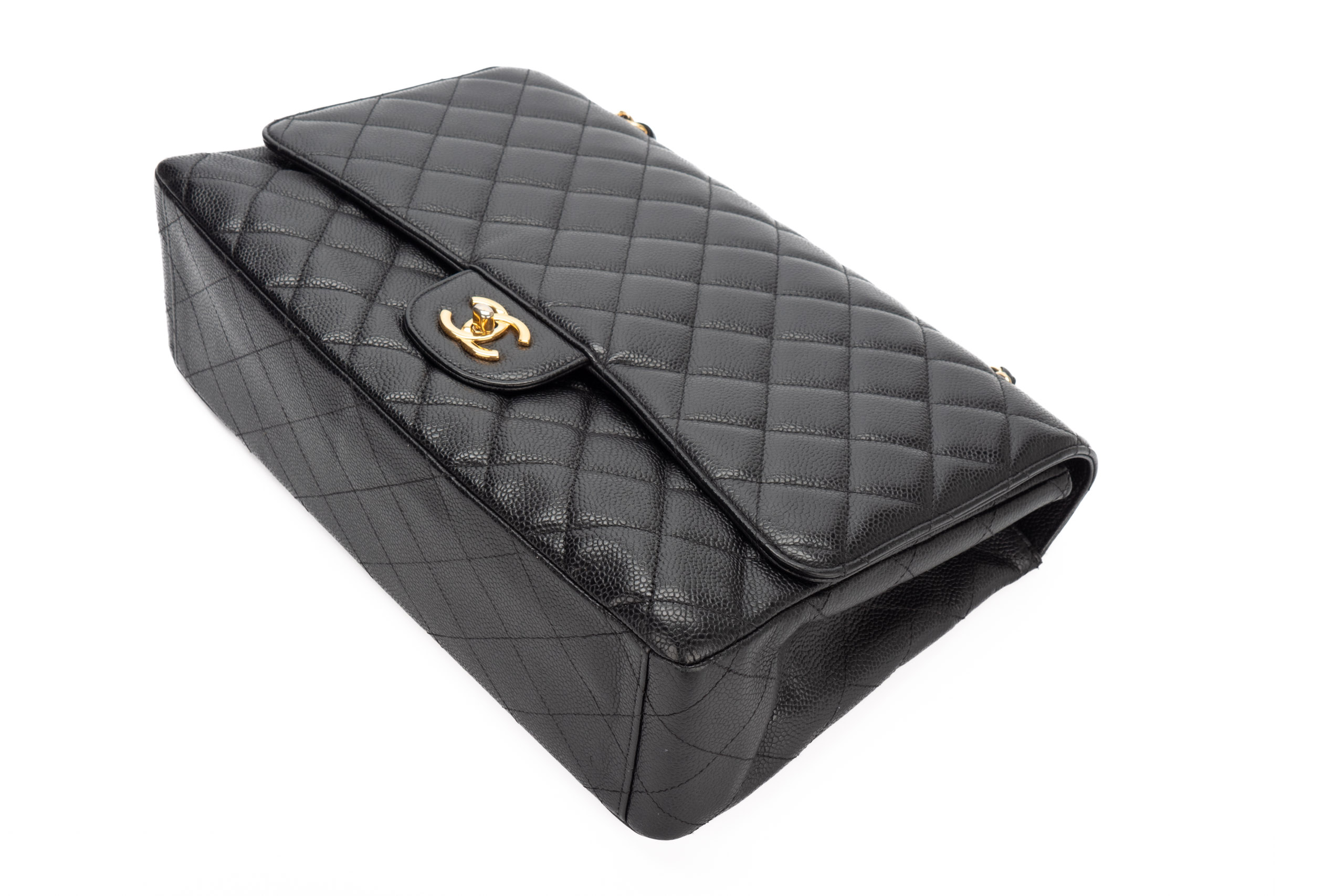 Chanel-Jumbo-Single-Flap-Black-Caviar-Gold-Hardware-3046-13