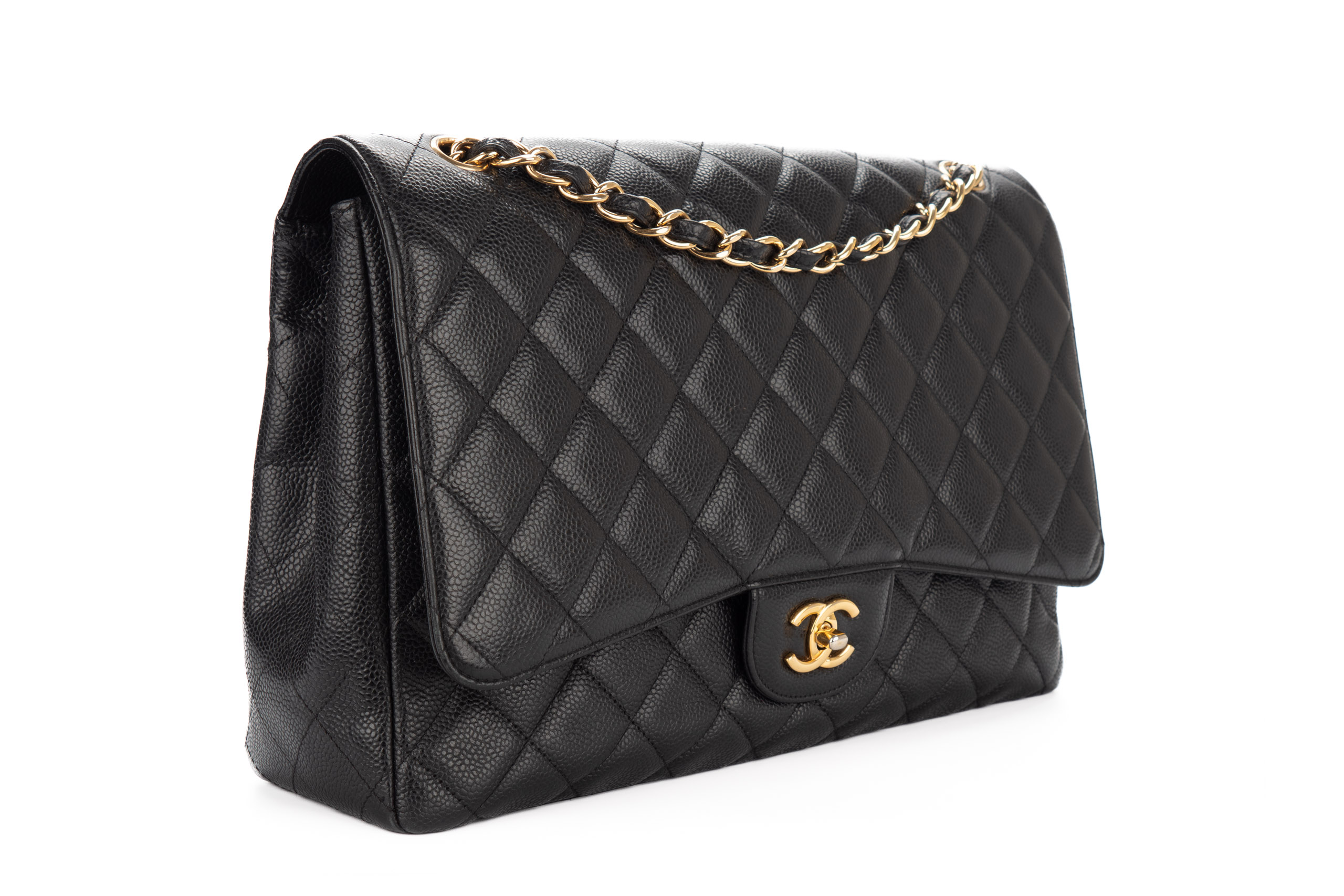 Chanel-Jumbo-Single-Flap-Black-Caviar-Gold-Hardware-3046-2