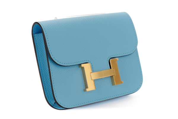 Hermès Constance Slim Epsom Celeste Gold Hardware - Luxury