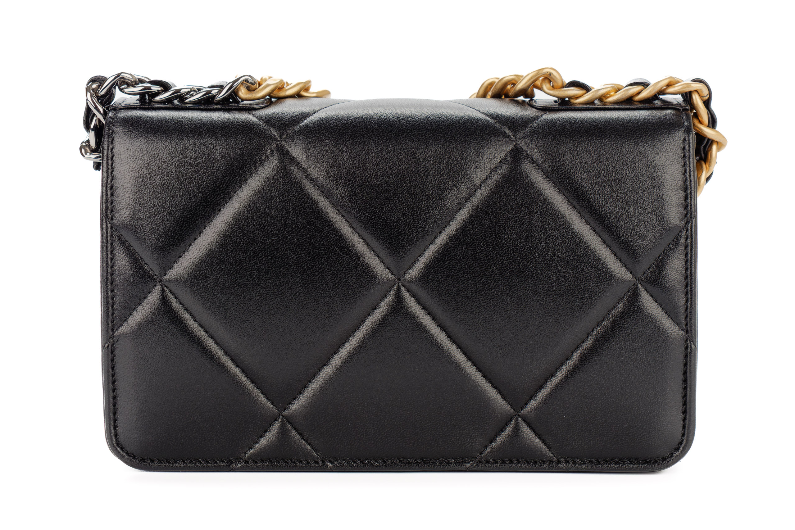 Chanel-19-Wallet-on-Chain-Black-Lambskin-Mixed-Gold-Hardware-2024-3