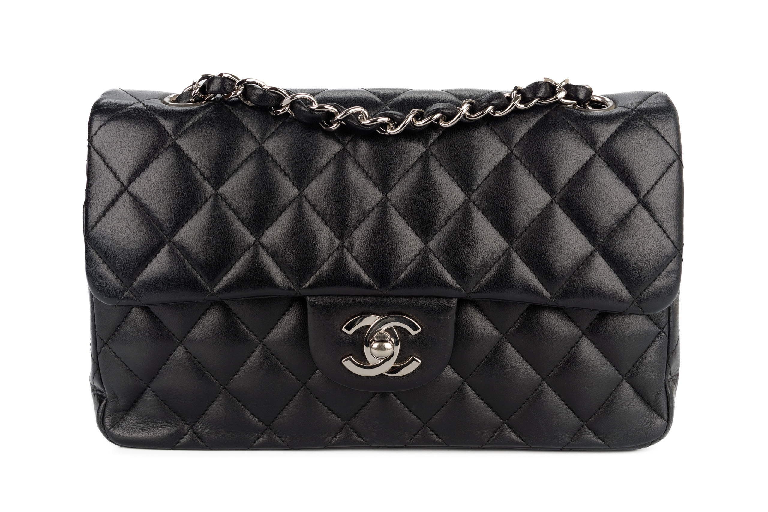 Chanel-Classic-Flap-Small-Black-Lambskin-Silver-Hardware-2006-2008-1