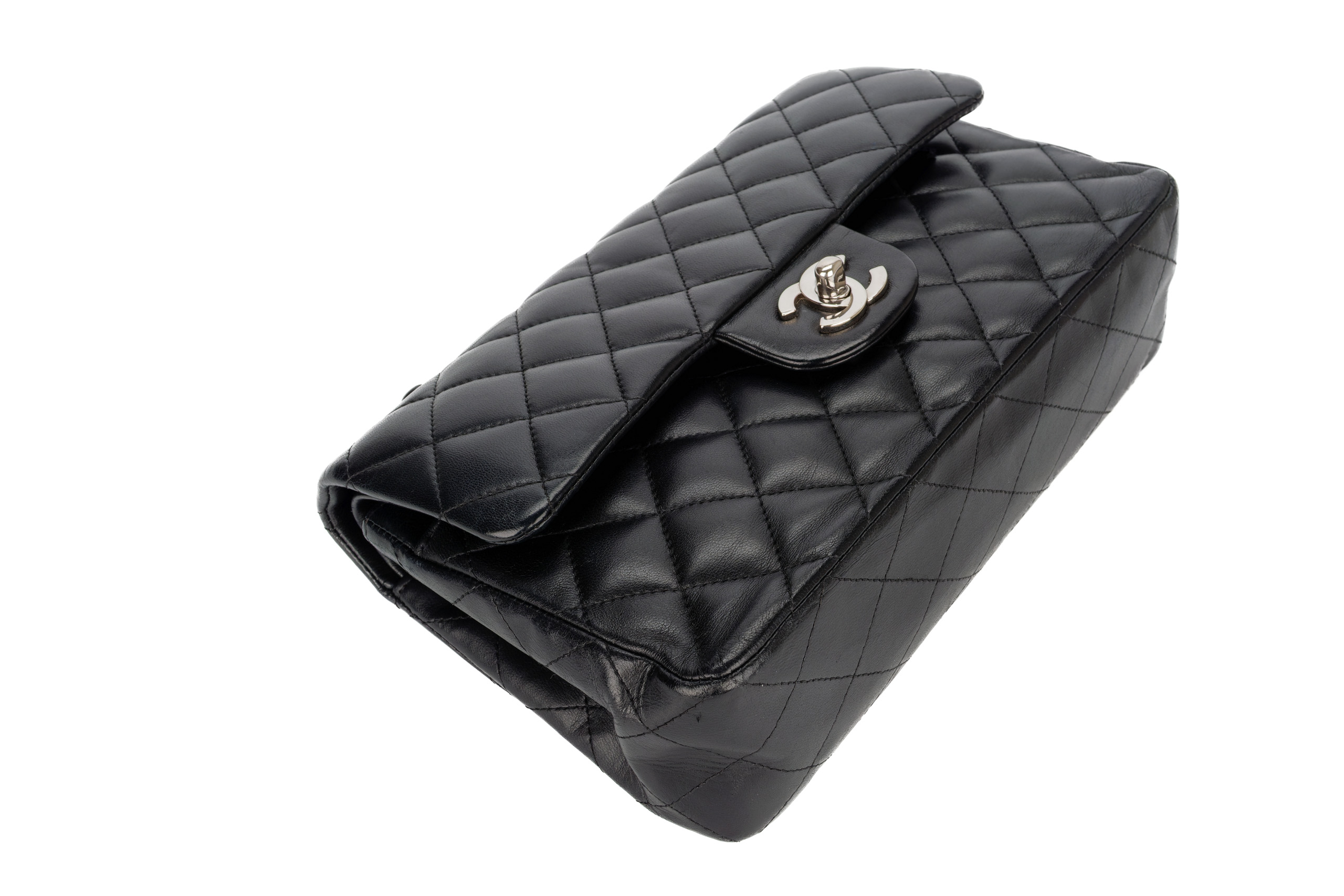 Chanel-Classic-Flap-Small-Black-Lambskin-Silver-Hardware-2006-2008-11