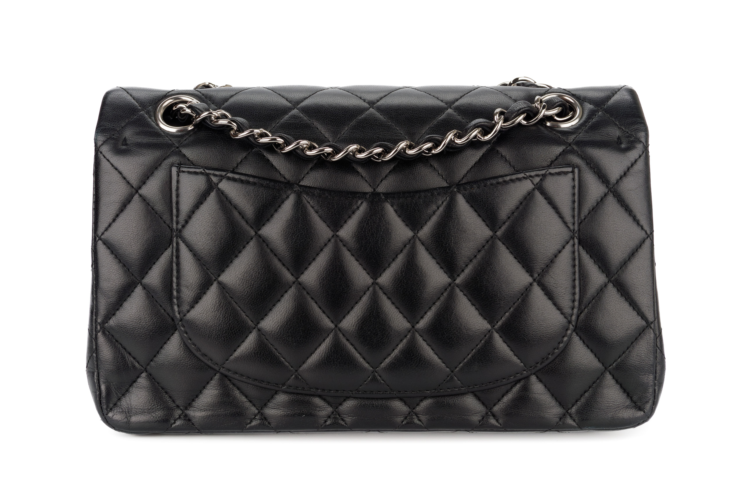 Chanel-Classic-Flap-Small-Black-Lambskin-Silver-Hardware-2006-2008-3