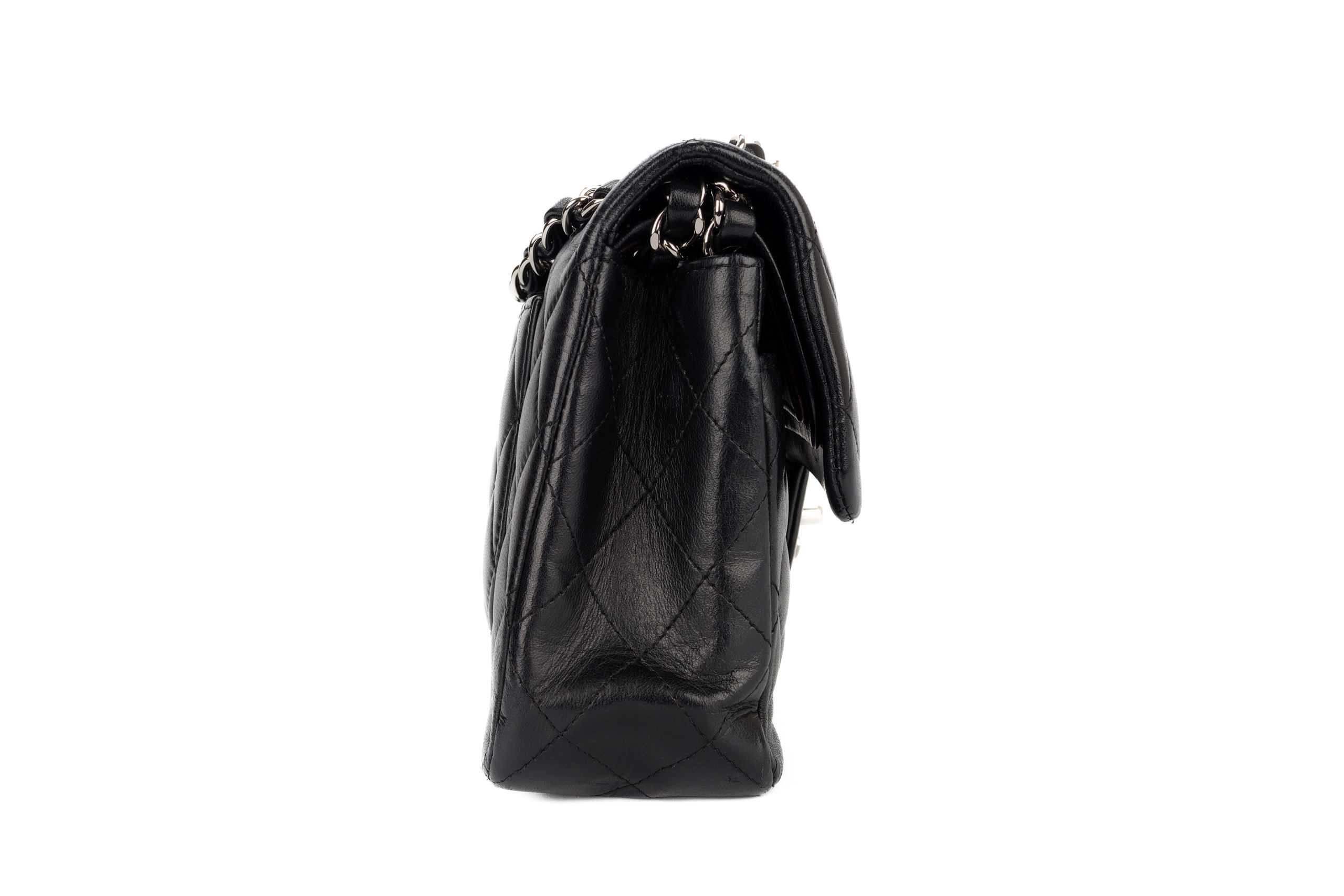 Chanel-Classic-Flap-Small-Black-Lambskin-Silver-Hardware-2006-2008-5