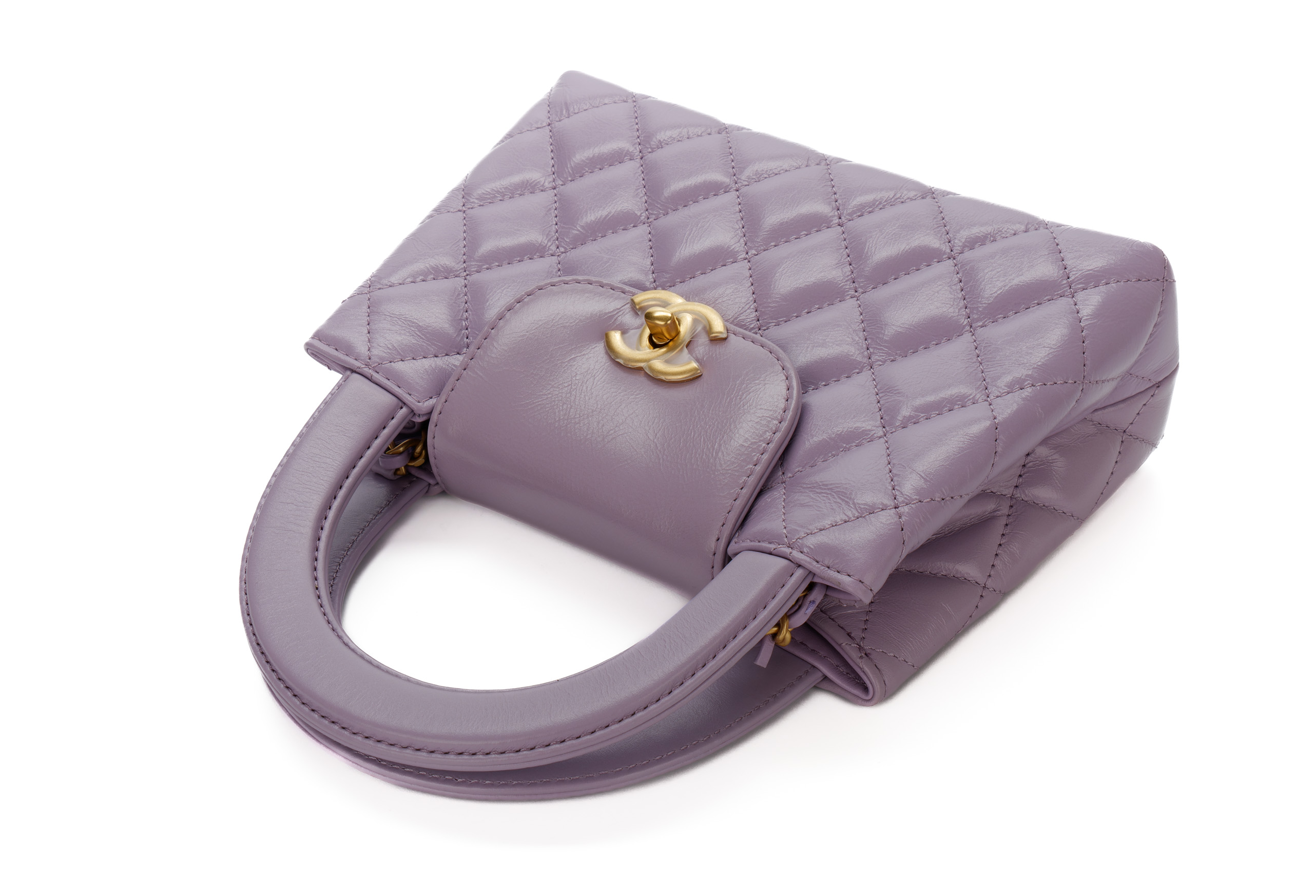 Chanel-Kelly-Tote-Small-Lilac-Goatskin-Gold-Hardware-2024-8