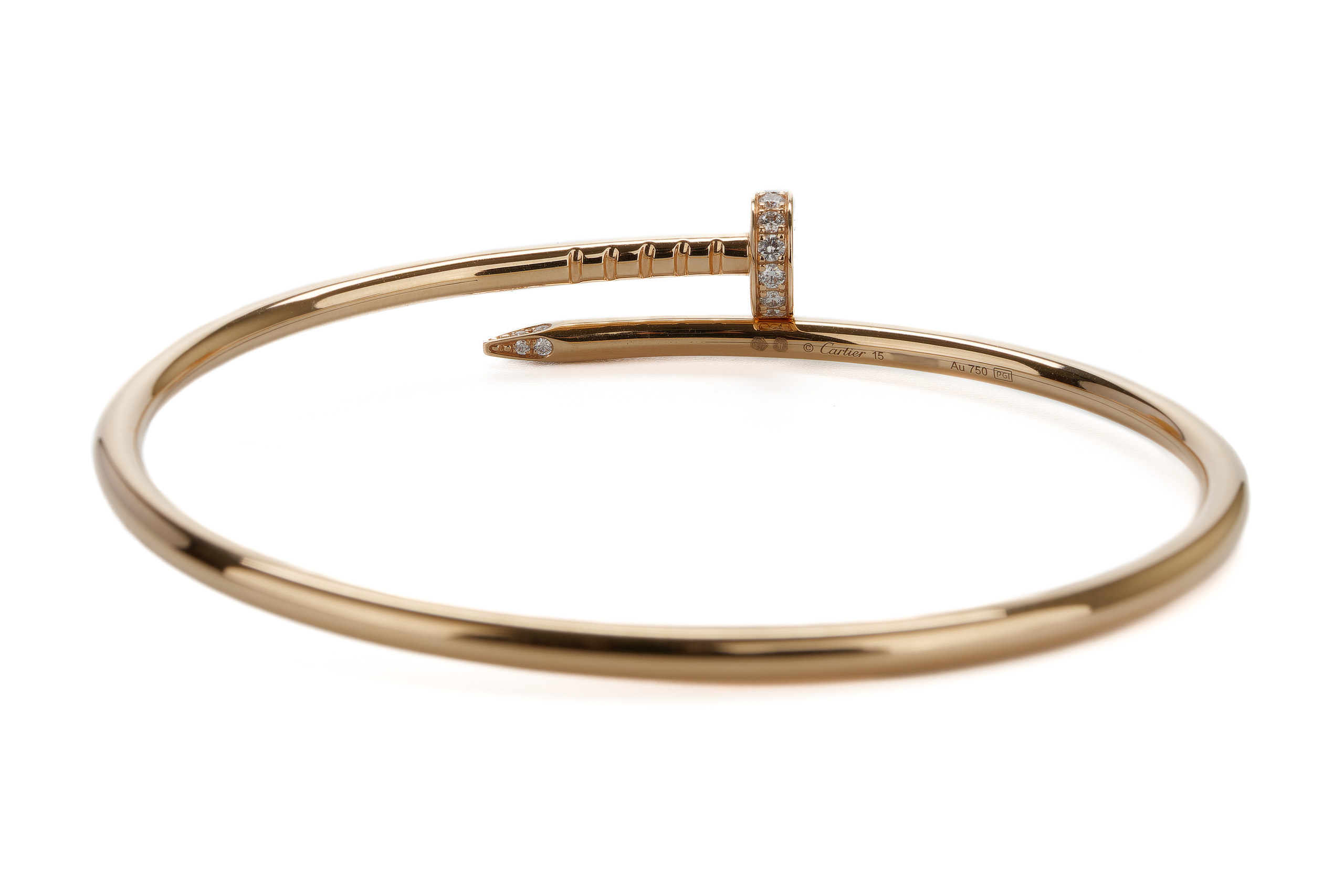 Cartier-Just-Un-Clou-Slim-Yellow-Gold-Diamonds-Bracelet-2024-29889-6