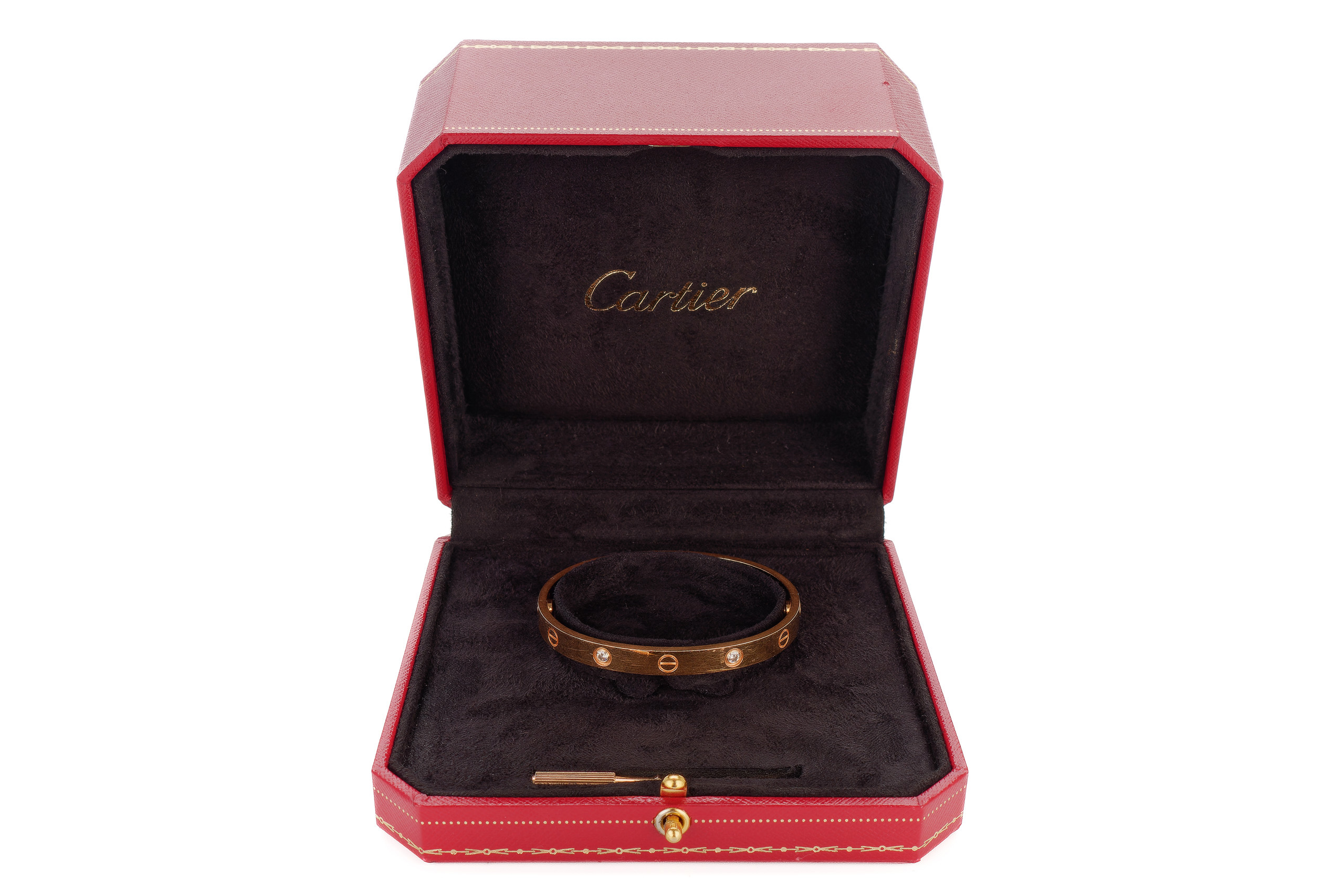 Cartier-Love-Rose-Gold-4-Diamonds-Bracelet-17-3357-10