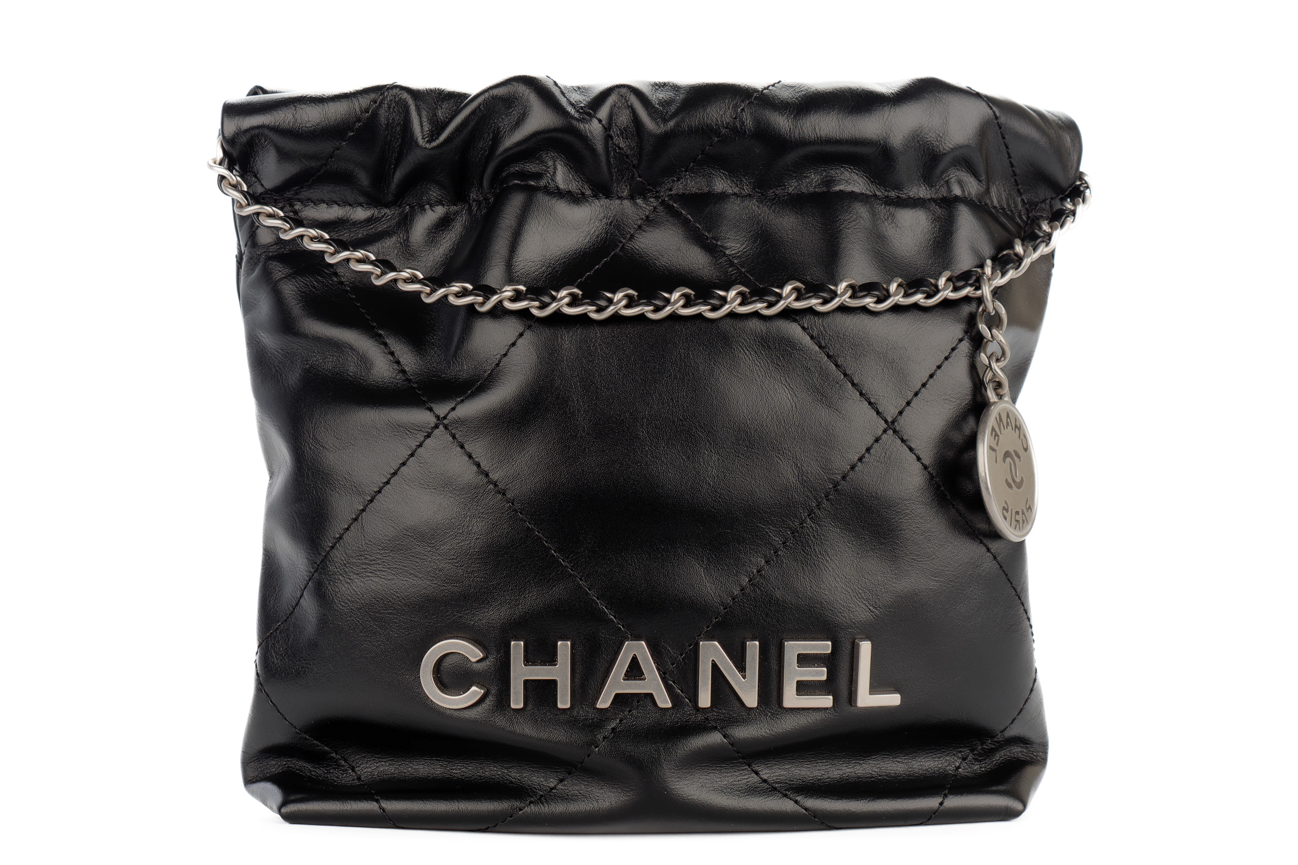 Chanel-22-Mini-Black-Calfskin-Silver-Hardware-2024-1