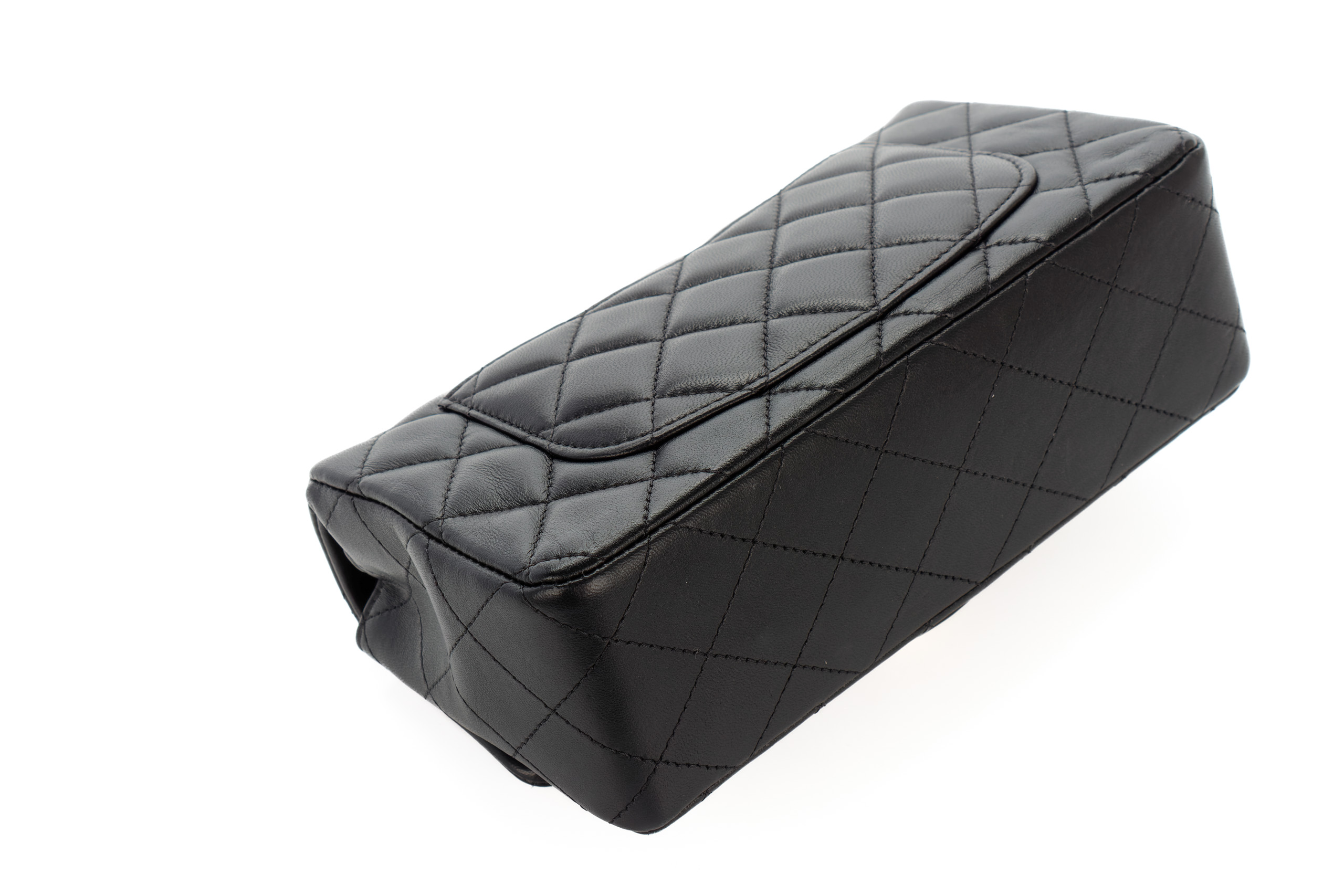 Chanel Mini Rectangular Black Lambskin Light Gold Hardware - Luxury ...