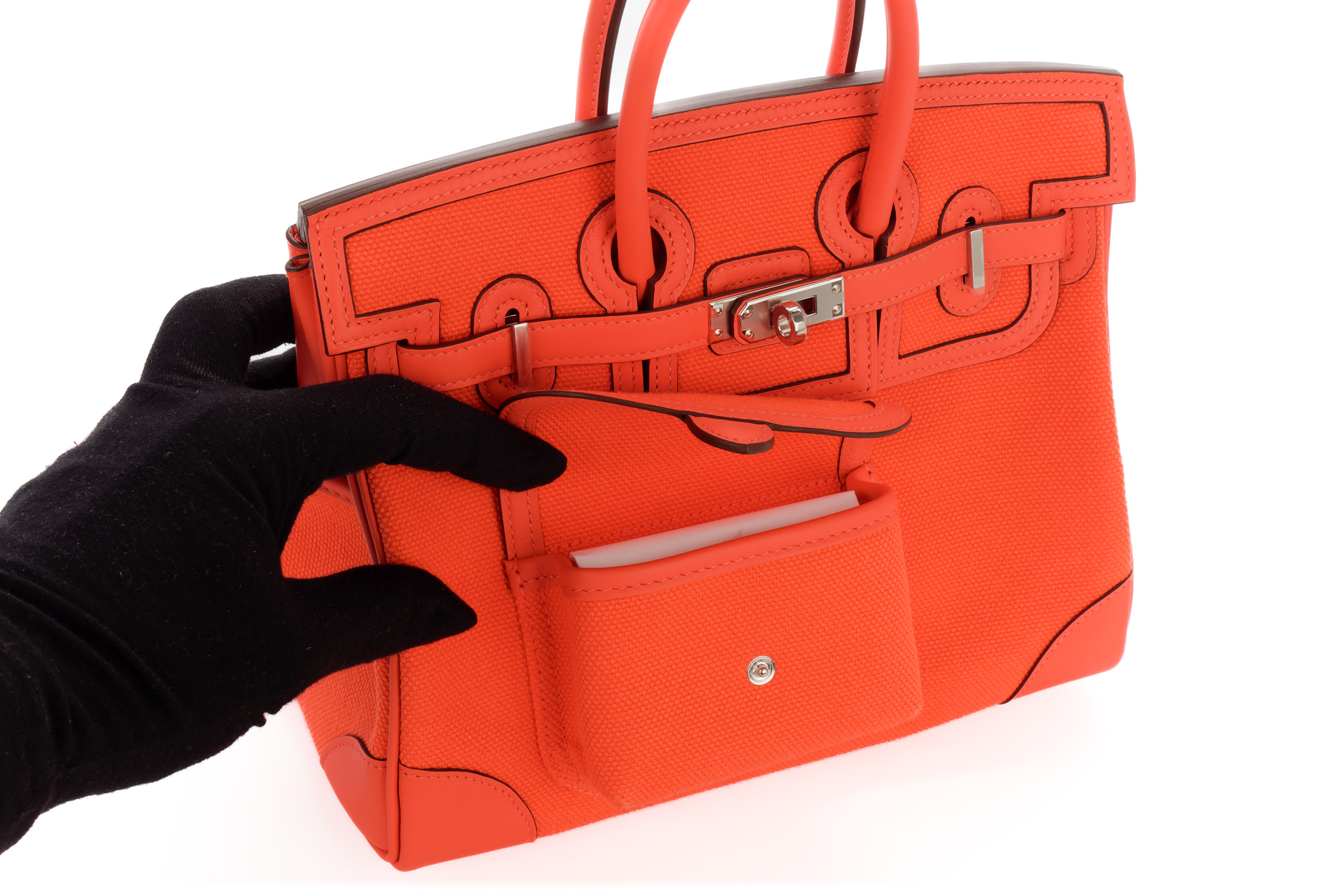 Hermès-Birkin-25-Cargo-Toile-Orange-Field-Swift-Palladium-Hardware-2024-8