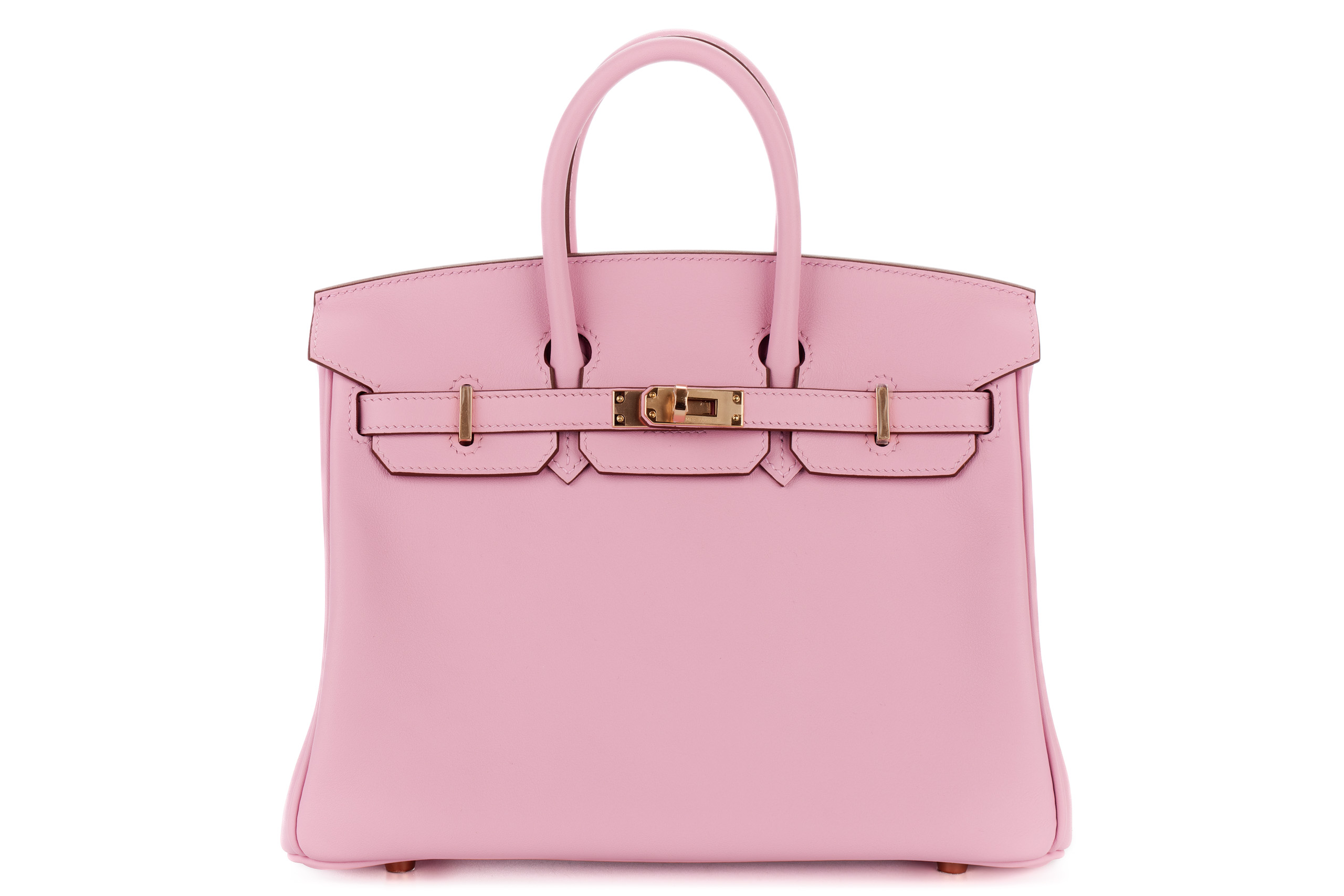 Hermès Birkin 25 Mauve Sylvestre Swift Rose Gold Hardware - Luxury