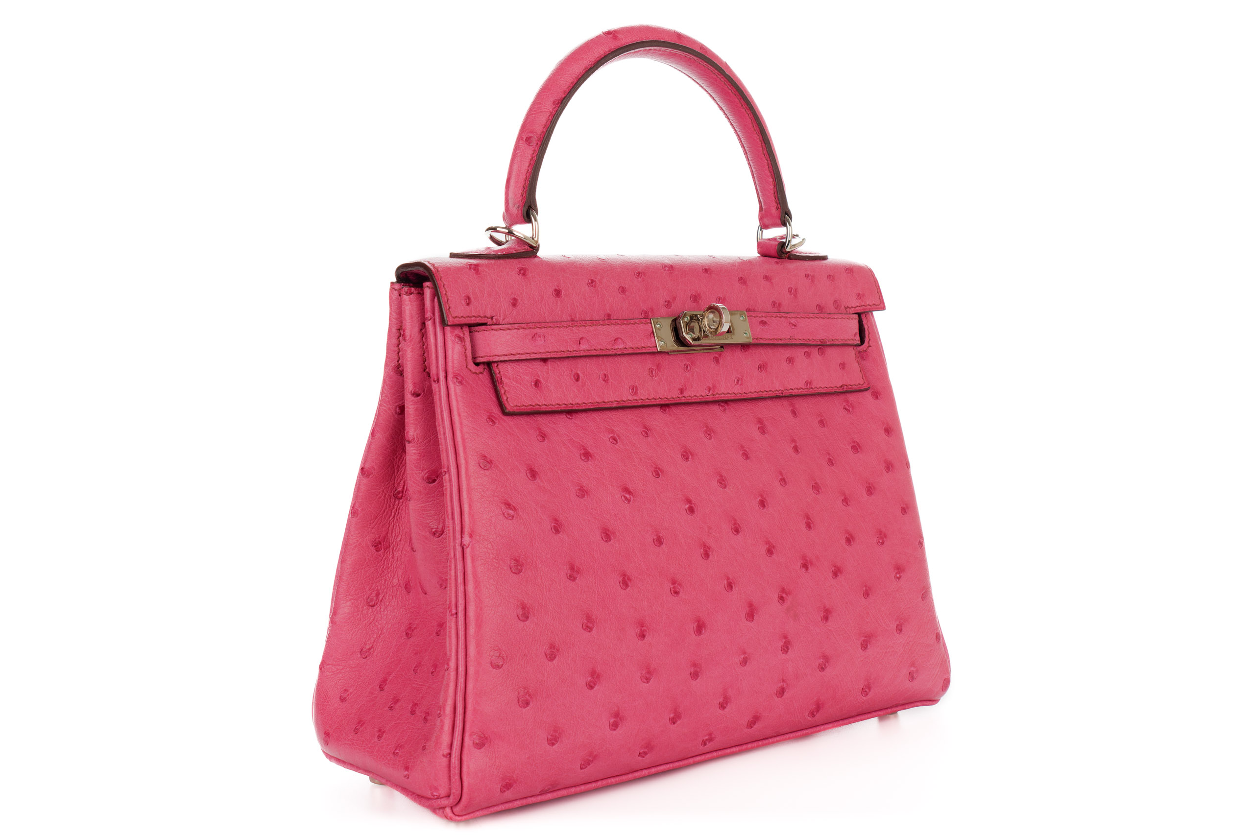 Hermès-Kelly-25-Rose-Shocking-Ostrich-Palladium-Hardware-2005-2