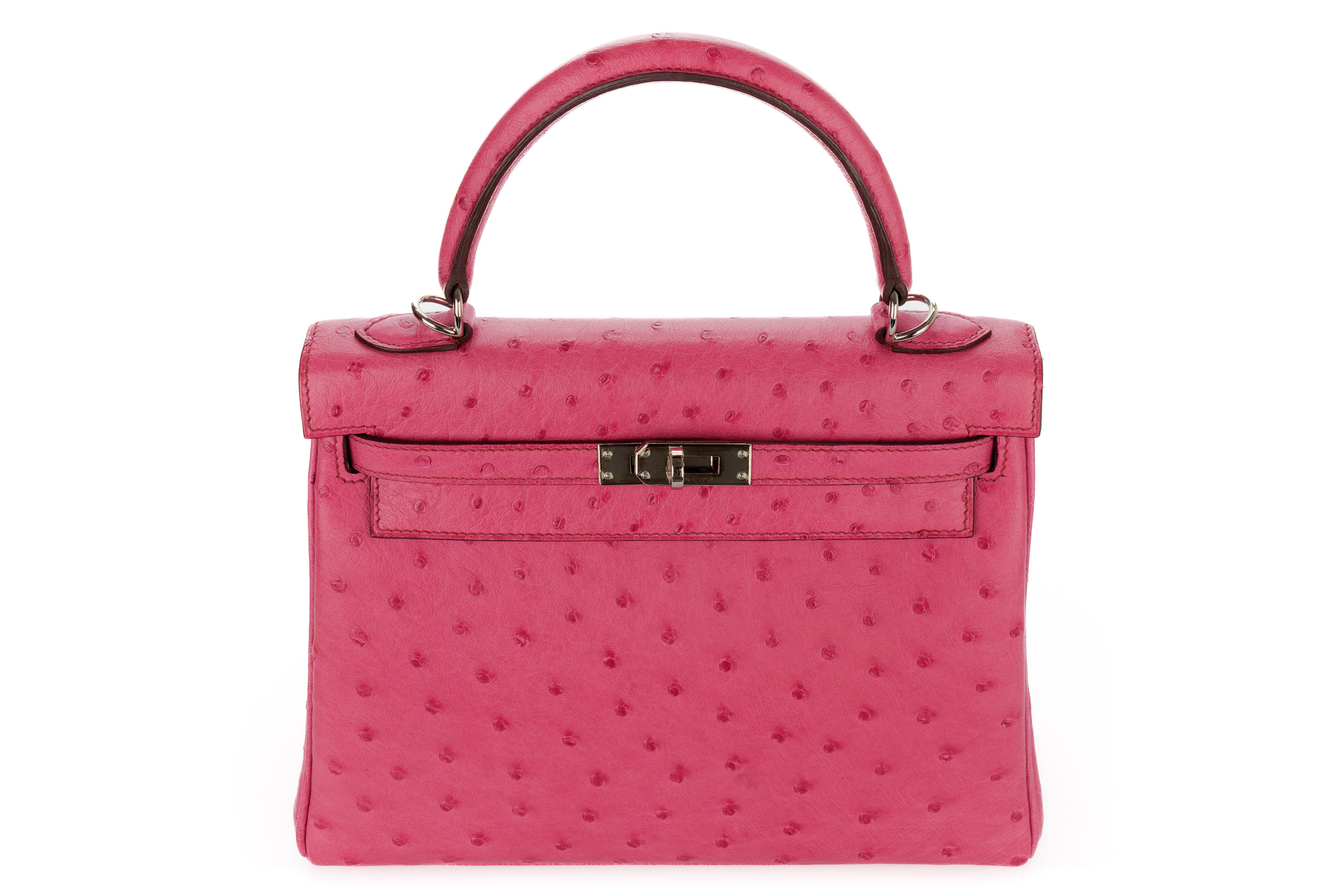 Hermès-Kelly-25-Rose-Shocking-Ostrich-Palladium-Hardware-2005-8