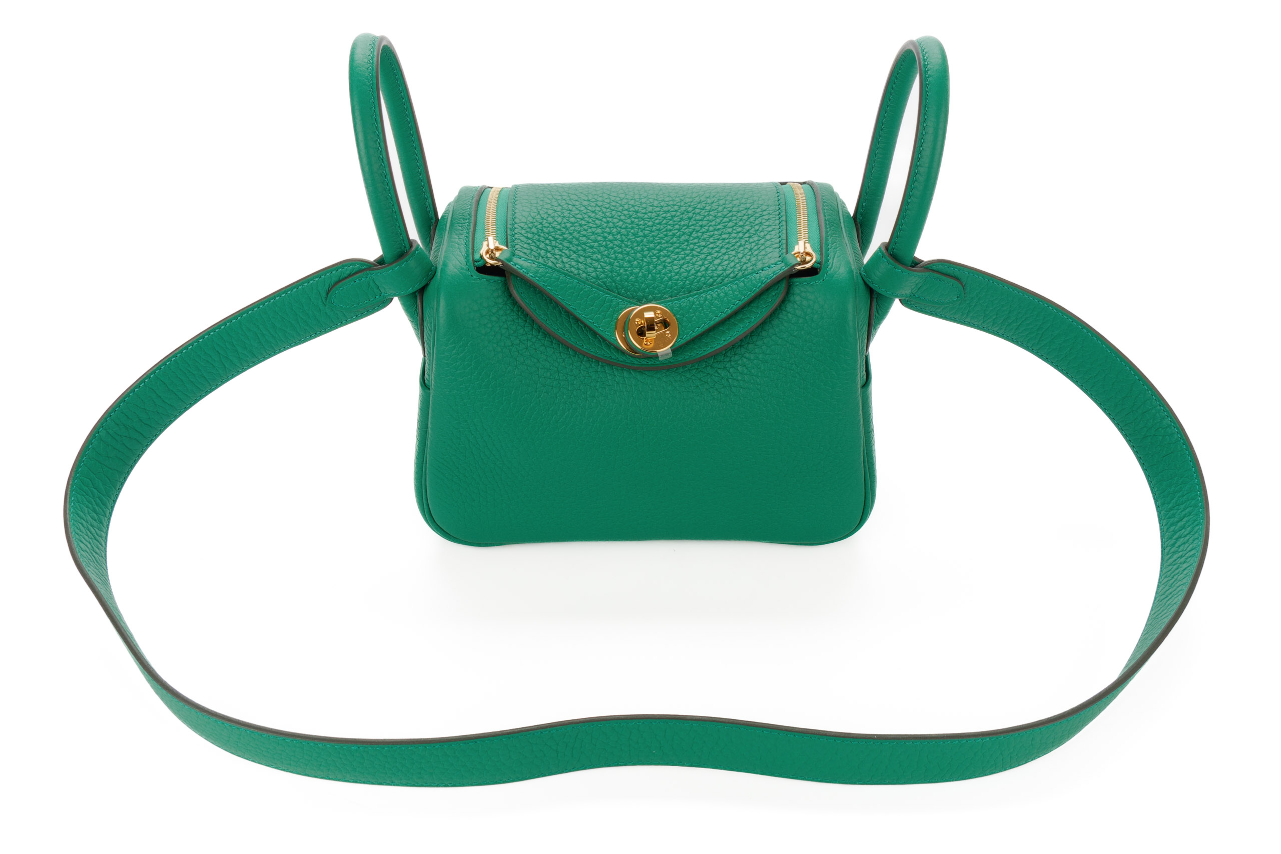 Hermès-Mini-Lindy-Clemence-Vert-Vertigo-Gold-Hardware-2024-7