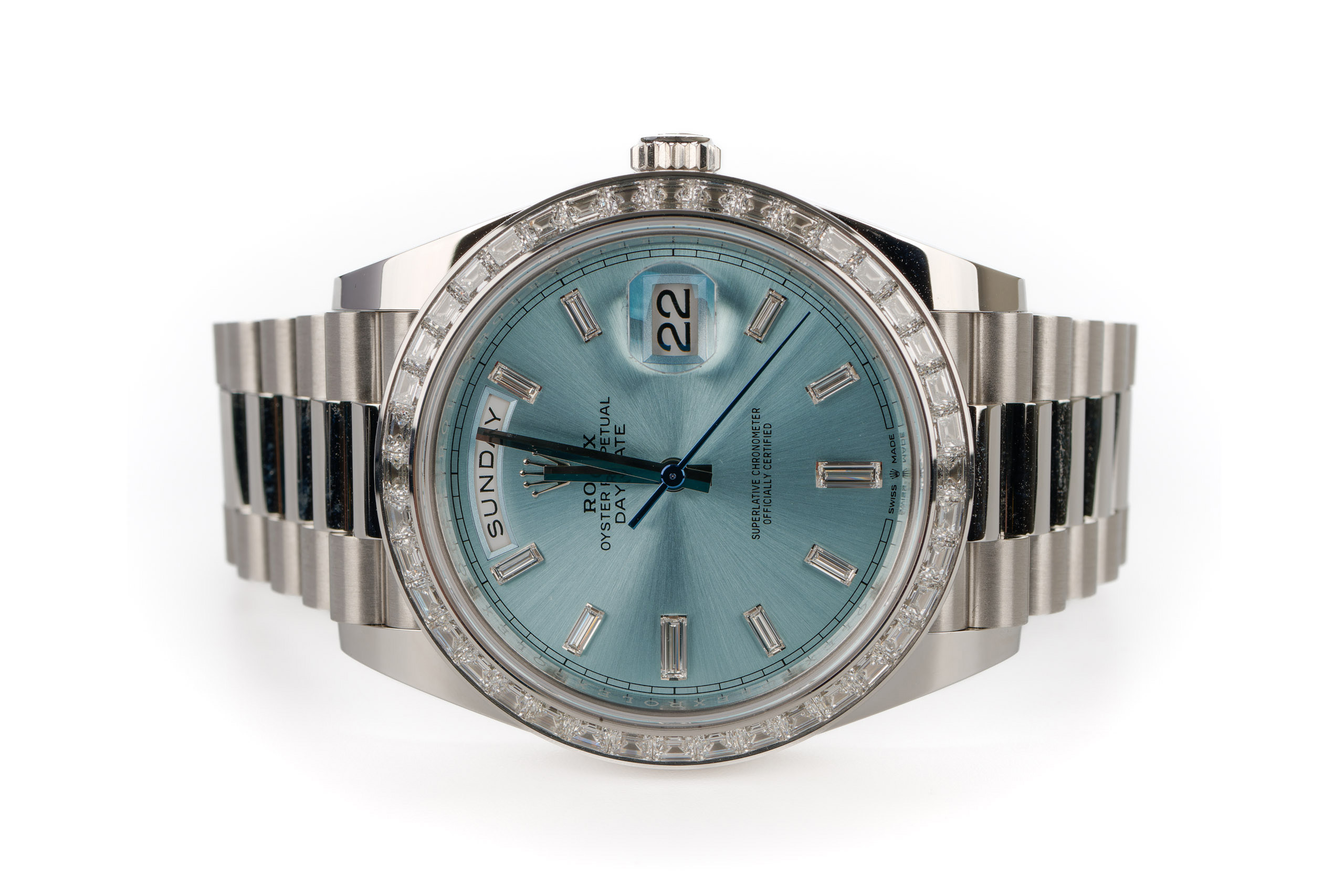 Rolex platinum bezel sale