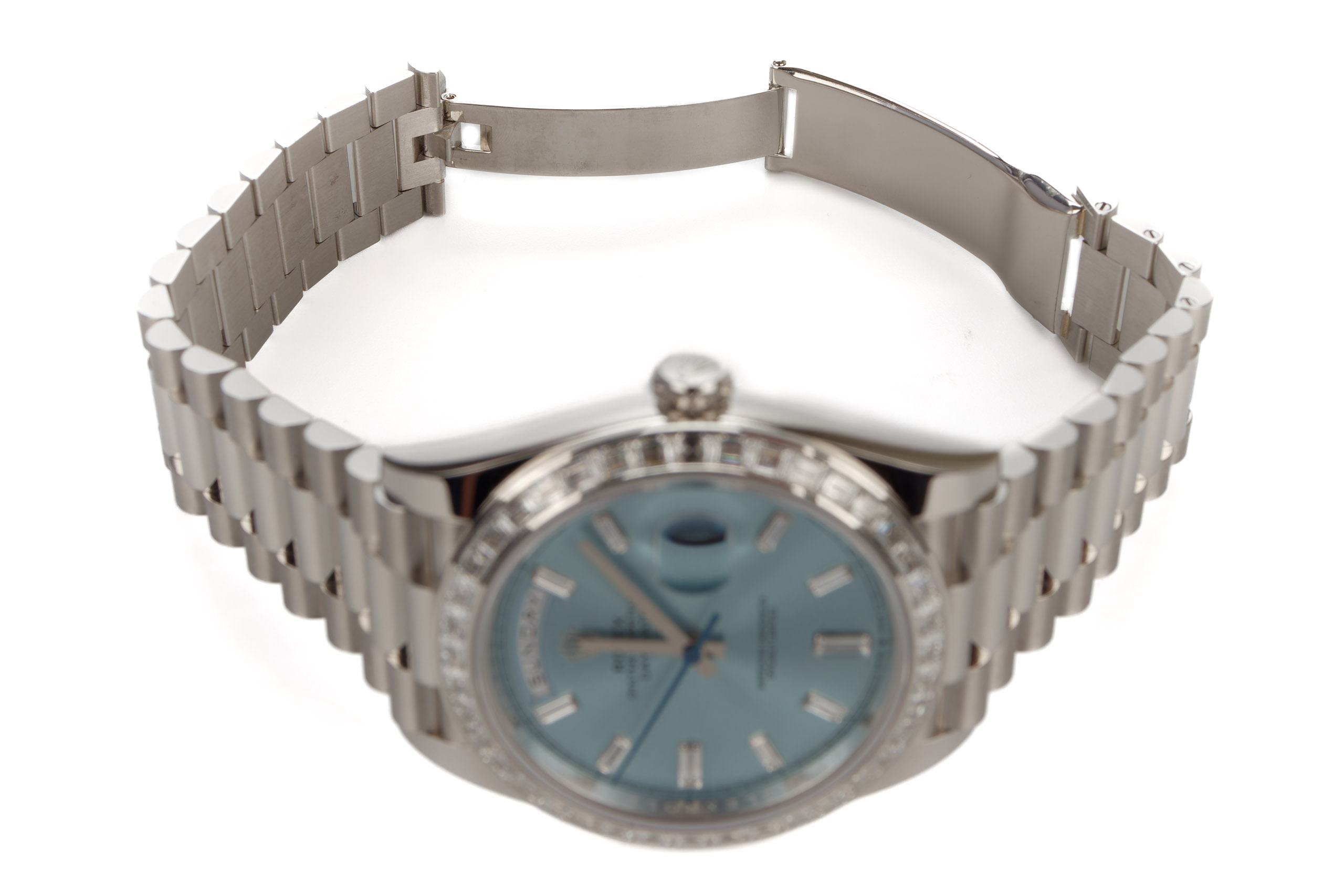 Rolex-DayDate-40-Platinum-Ice-Bleu-Baguette-Diamond-Bezel-8