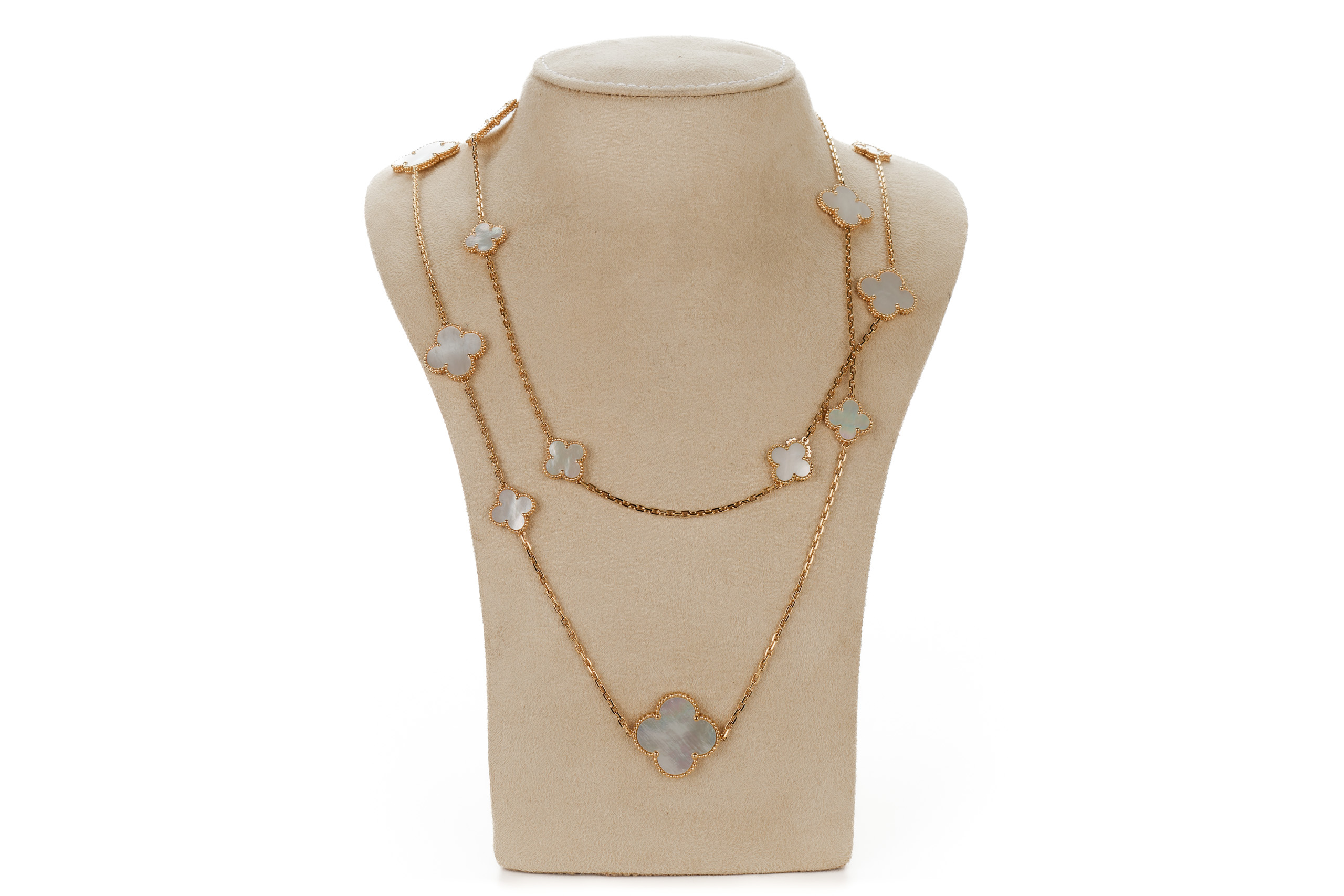 Van-Cleef-&-Arpels-Yellow-Gold-Mother-of-Pearl-Magic-Alhambra-16-Motif-Long-Necklace-2023-6