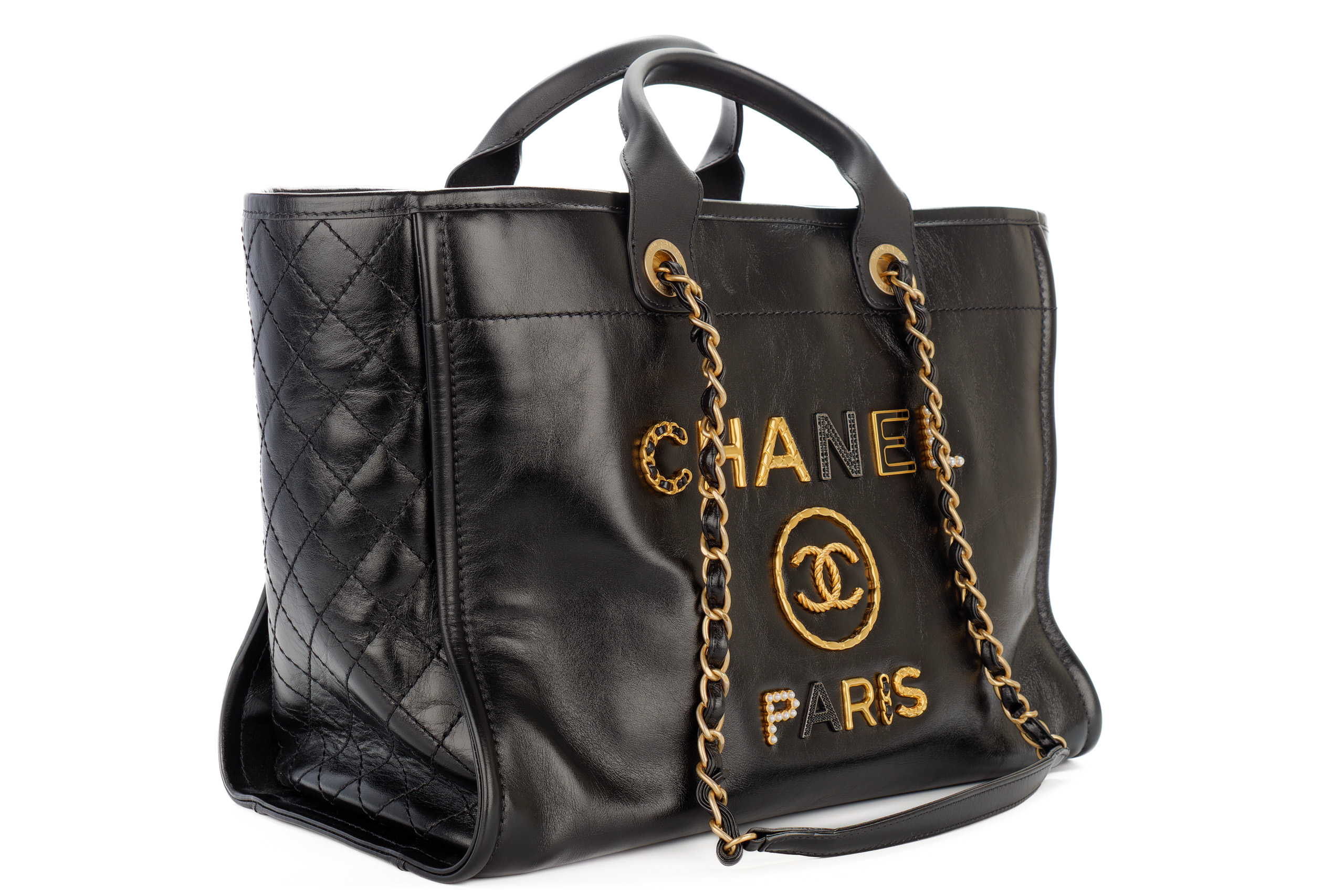 Chanel-Black-Deauville-Charms-Large-Leather-Gold-Hardware-2