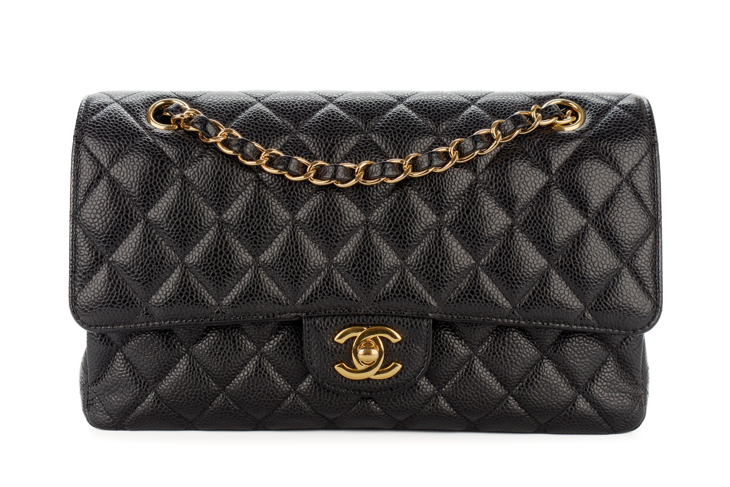 Chanel-Classic-Flap-Medium-Black-Caviar-Gold-Hardware-3387-1