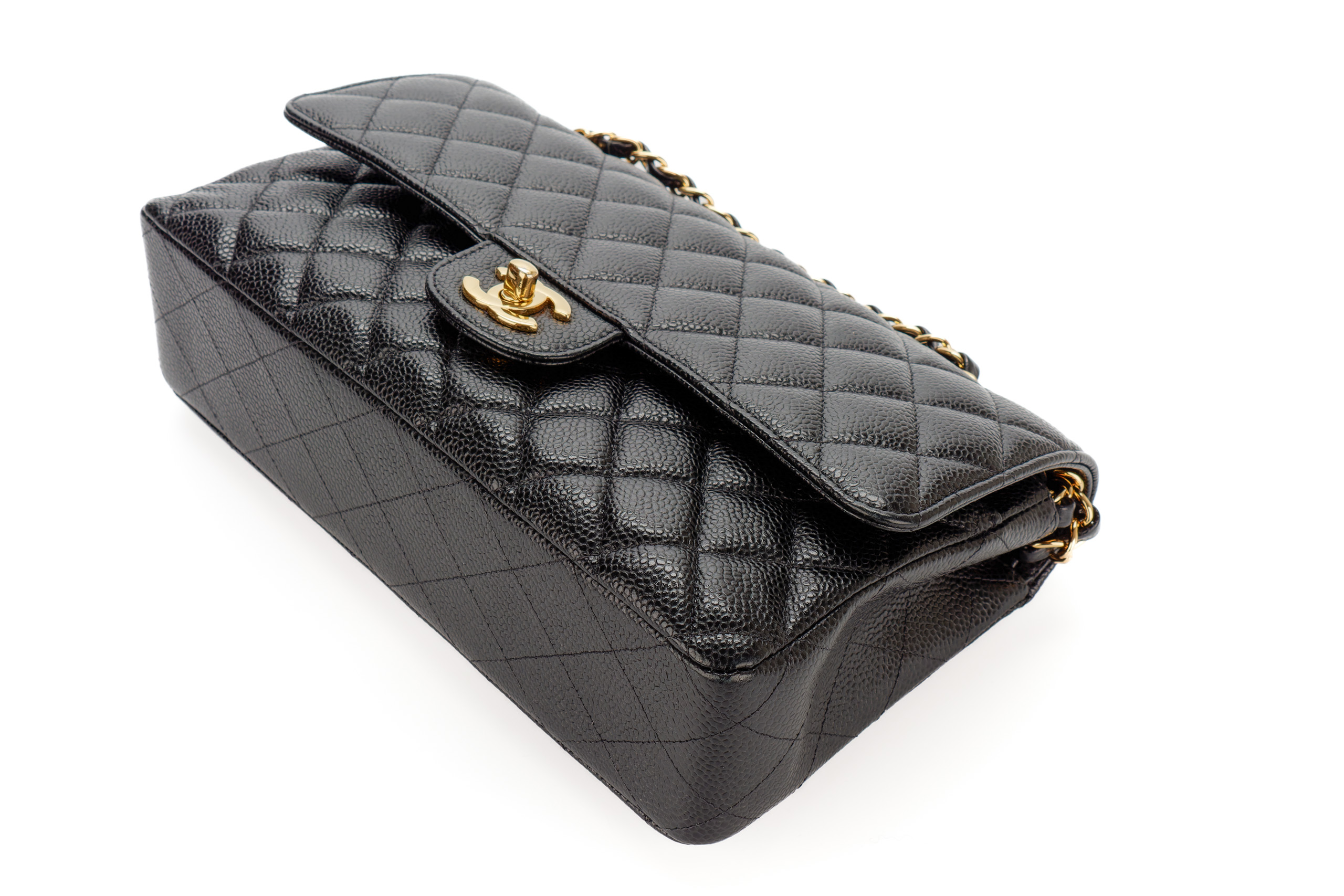 Chanel-Classic-Flap-Medium-Black-Caviar-Gold-Hardware-3387-12