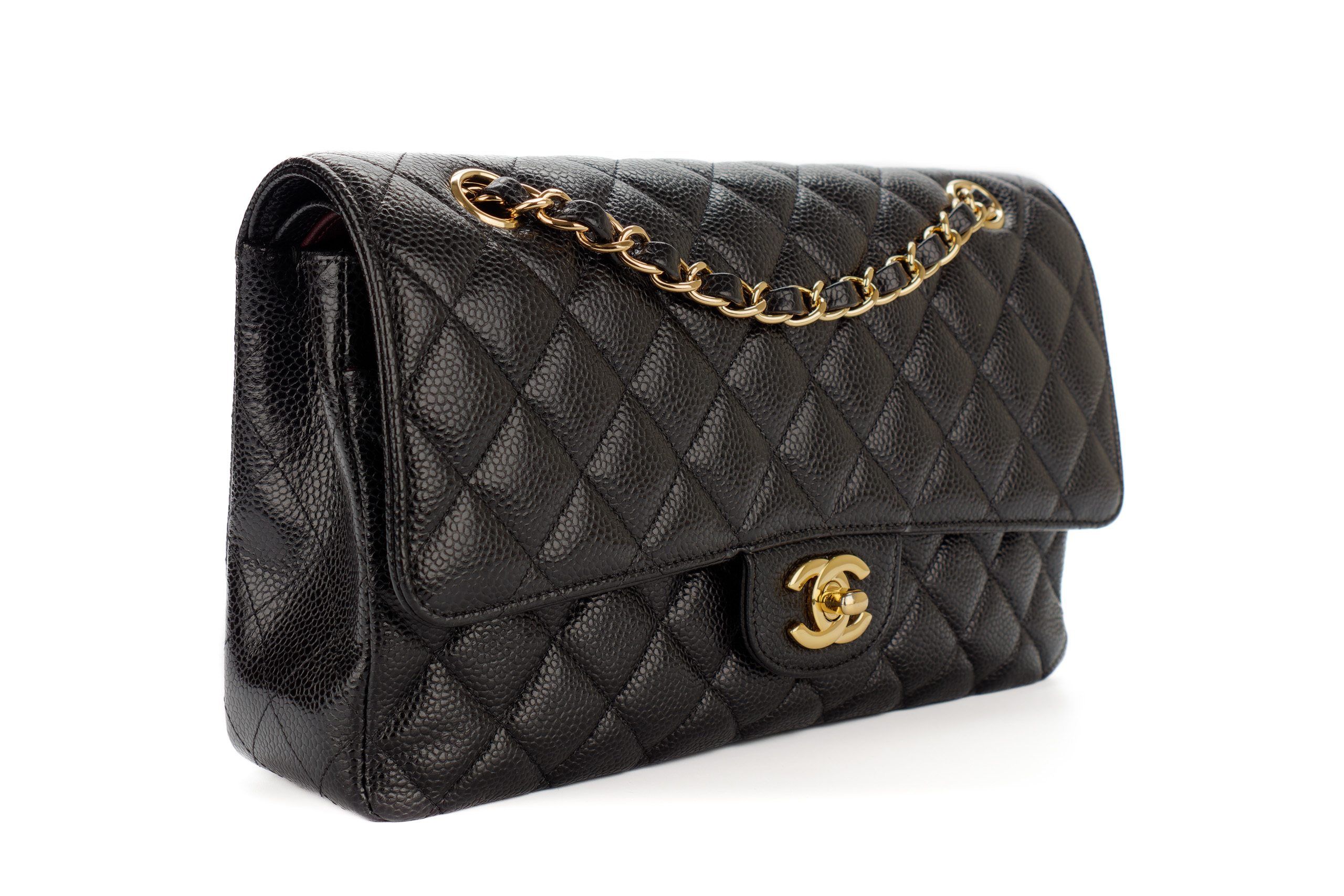 Chanel-Classic-Flap-Medium-Black-Caviar-Gold-Hardware-3387-2