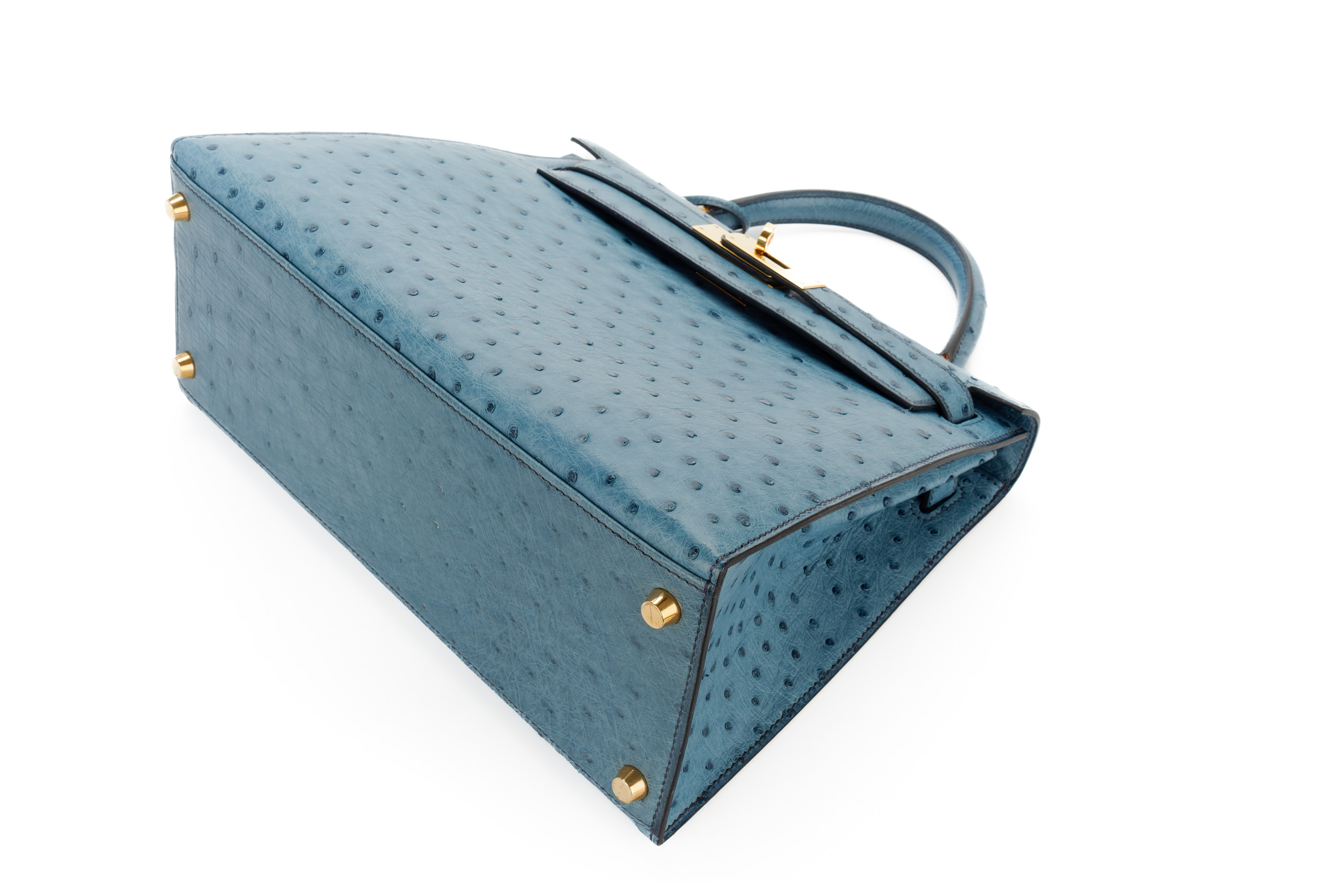 Hermès-Kelly-28-Bleu-Jean-Ostrich-Gold-Hardware-2003-14