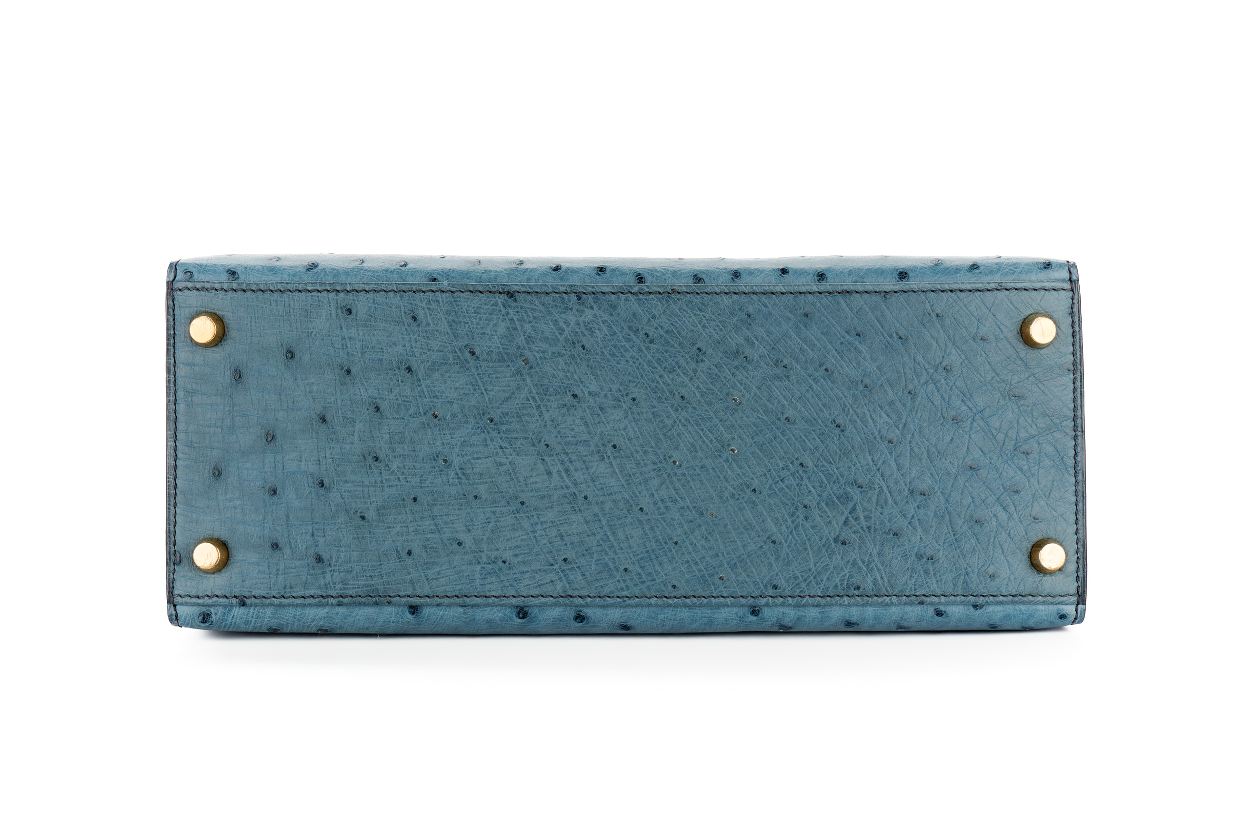 Hermès-Kelly-28-Bleu-Jean-Ostrich-Gold-Hardware-2003-6