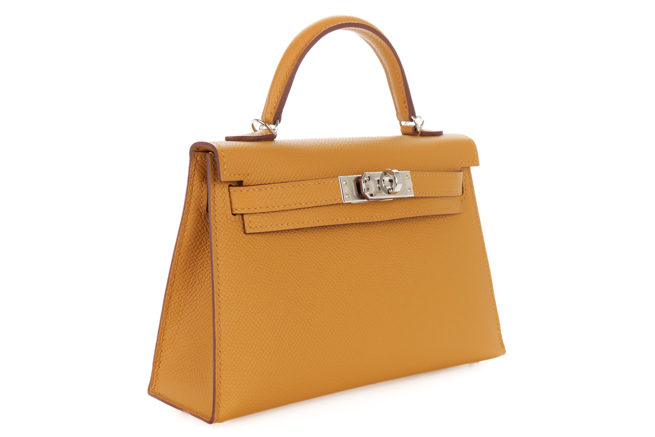 Hermes Mini Kelly Sesame Epsom Palladium Hardware Luxury Shopping