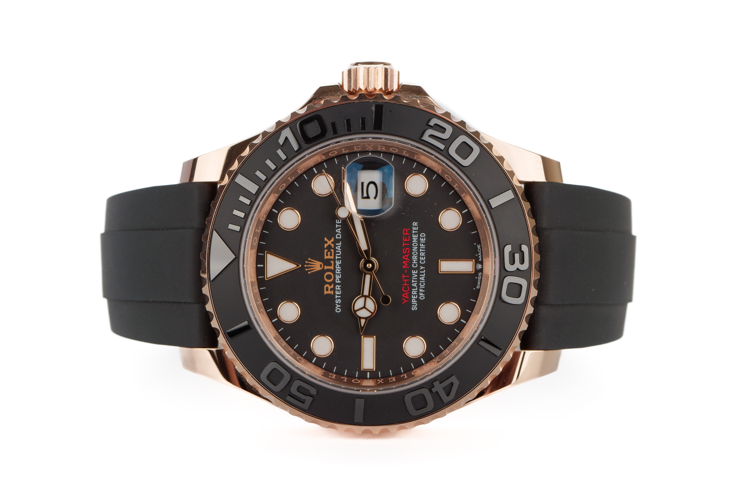 Rolex-Yacht-Master-40-Everose-Gold-OysterFlex-Black-Cerachrom-Bezel-126655-1