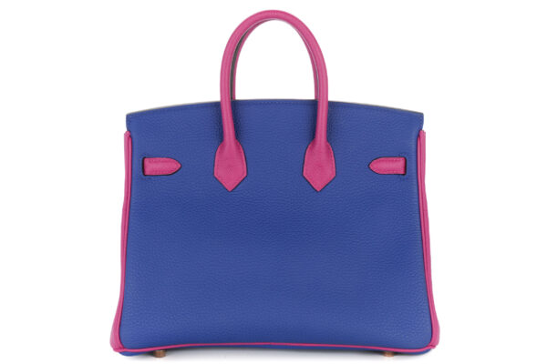 Hermès Birkin 25 HSS Rose Pourpre Bleu Electric Togo Rose Gold
