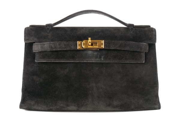 Kelly Bag Suede Birkin Bag Hermes Birkin 25 Bag Black Doblis Suede
