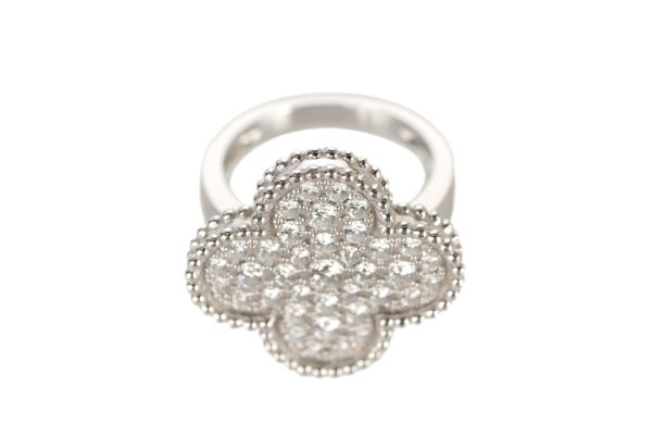 Van Cleef Arpels Vintage Magic Alhambra Diamond 18K White Gold