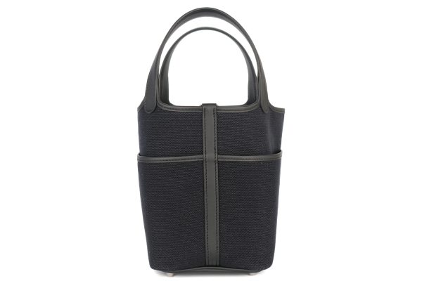 Hermès Picotin 18 Cargo Noir / Black Swift / Toile Palladium
