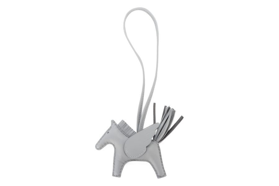 Hermès Rodeo Pegase PM Charm Gris Platine Swift - Luxury