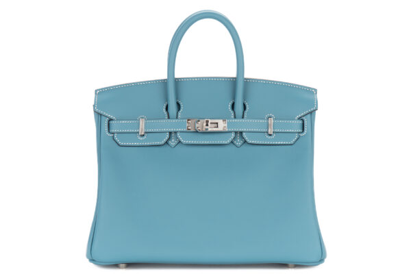 Hermès Birkin 25 Bleu Jean Swift Palladium Hardware