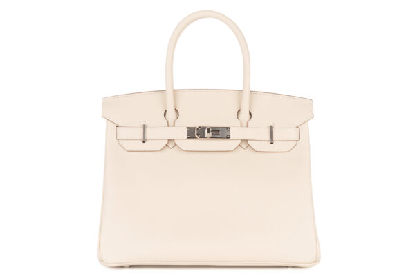 Hermès Birkin 30 Craie Epsom Retourne Palladium Hardware