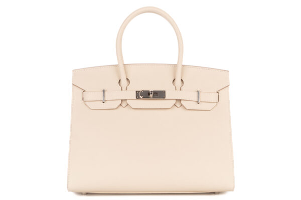 Hermès Birkin 30 Craie Epsom Sellier Palladium Hardware