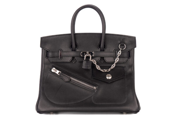 Hermès Birkin 25 Rock Noir – Black Volupto Palladium Hardware