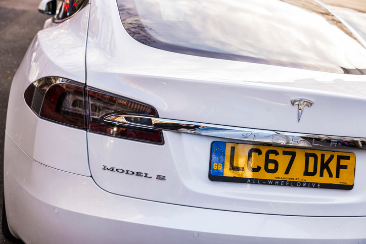 Tesla Number Plate